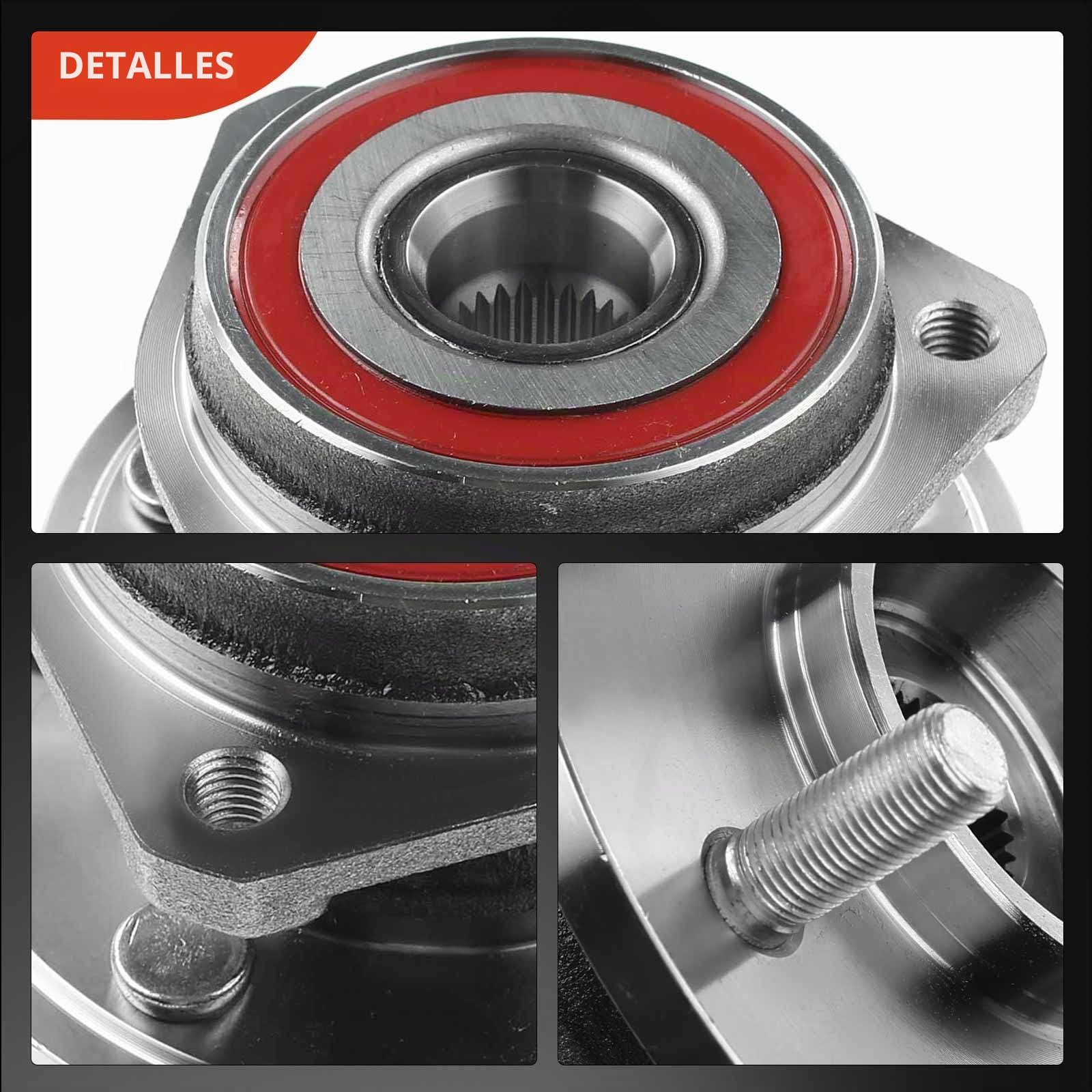 Frankberg 2 rodamientos de rueda juego de rodamientos de rueda delantera | Al frente rueda con brida ⌀153, 5, 53007449AB; 53007449AB; Compatible con: Cherokee XJ, Gran Cherokee I ZG ZJ