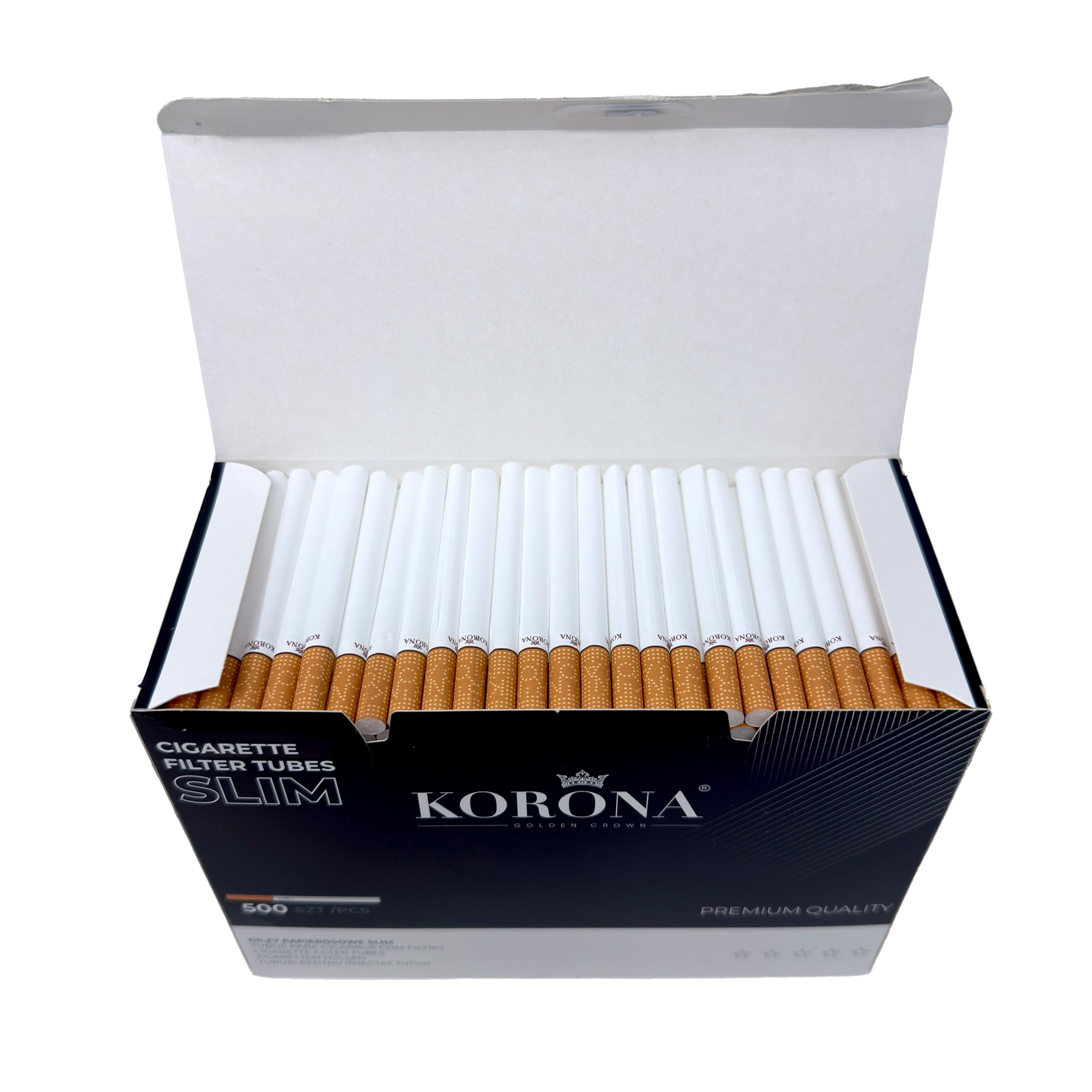 SLIM Empty Filter Tubes 6,8 mm diameter - 1000 Tubes