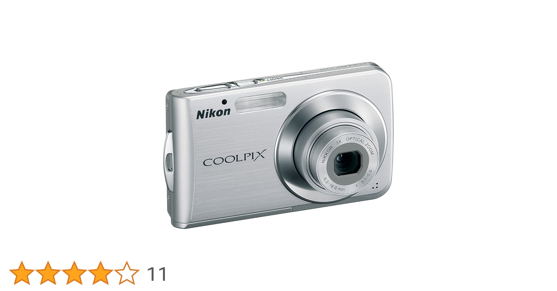 Nikon Coolpix S210 Digital Camera 8 Megapixel 3x Optical