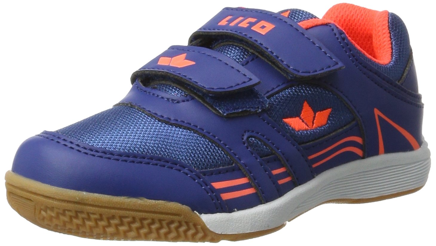 Lico Active Indoor Boy V, Handballschuhe, Blau (Blau/Orange), 33 EU (1 UK)