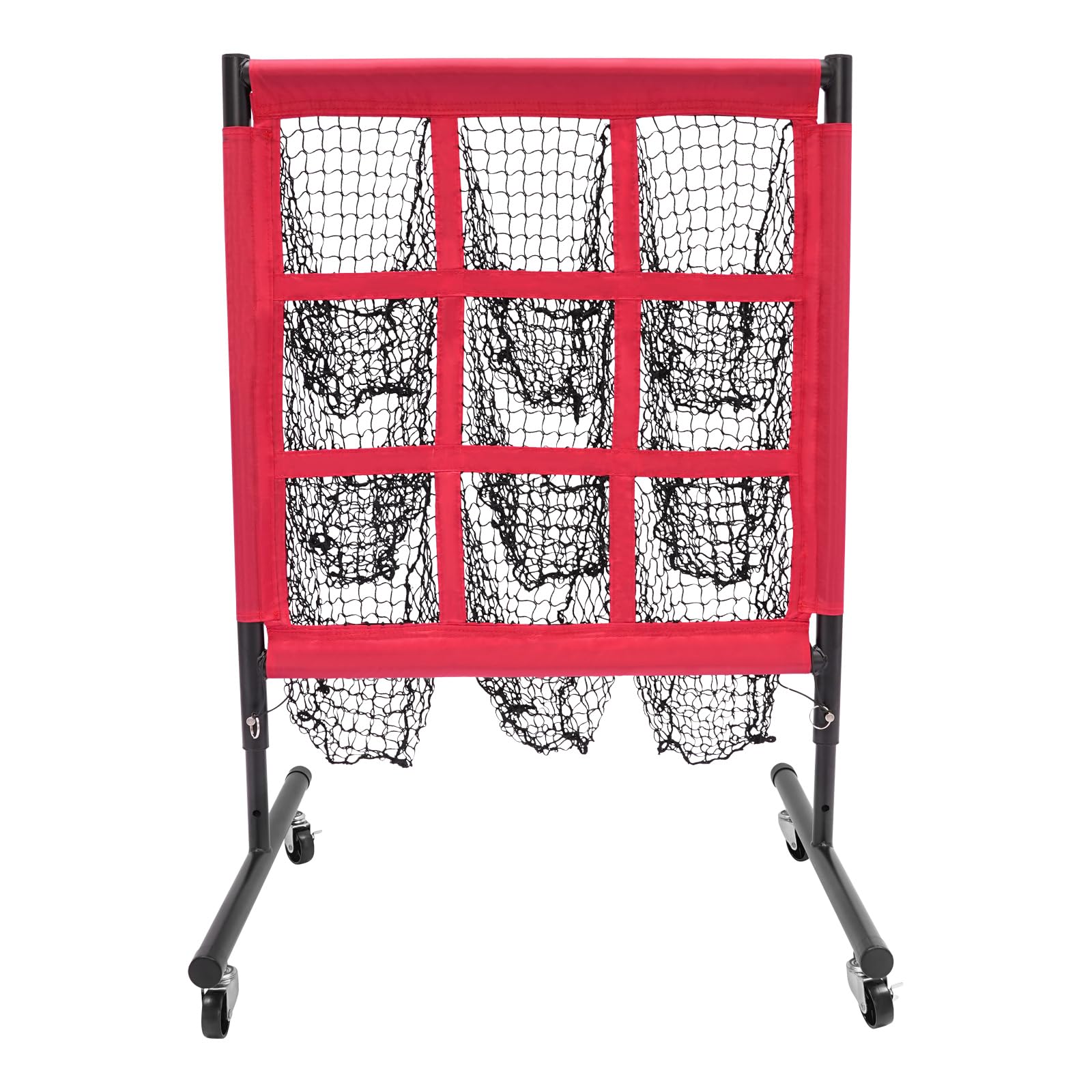 27.56 * 27.56in Baseball Net Set - Portable Golf & Baseball Net for Hitting and Pitching, Baseball Batting Tee, Ball Caddy, Baseball Training Equipment for Practice