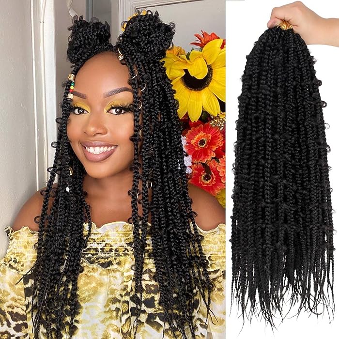 Buy ZRQ Jungle Box Braids 20 Inch Crochet Braids Hair，Boho Butterfly