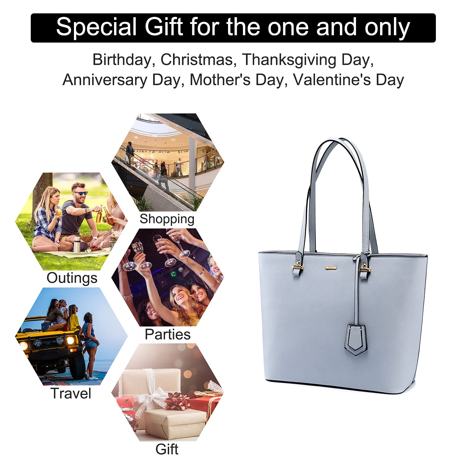 LOVEVOOK Purses and Handbags for Women Fashion Tote Bags Shoulder Bag Top Handle Satchel Bags | Purses, Handbags, Fashion, Top Handle, Purses, Handbags: Pale Blue