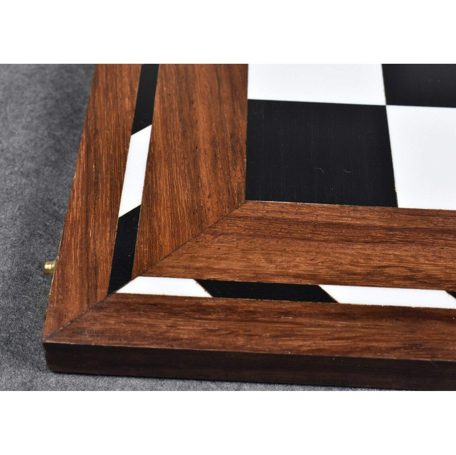 RoyalChessMall - Scacchiera pieghevole in legno da 14" serie Library - Solid Sheesham & Acrylic Ivory