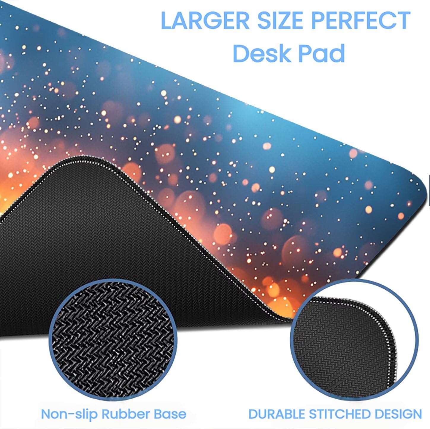 Lpfieonn Modern Schreibtischunterlage XXL, Landschaft Schreibtischunterlagen Großes, Gaming Mousepad XXL mit ernähter Rand und Rutschfeste Gummibasis, Desk Mat für PC/Laptop/Mausa 120x60cm PF-2474