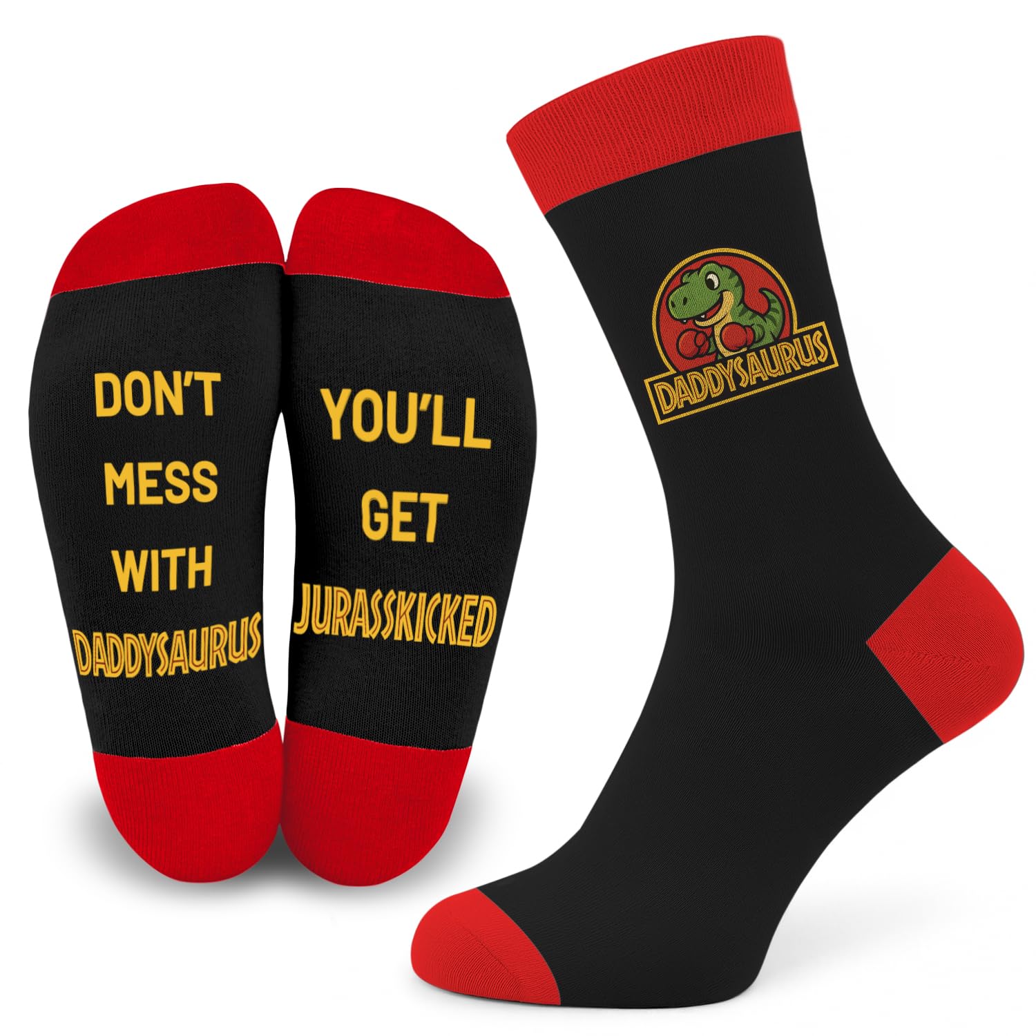 SC Products Fathers Day Socks Funny Dad Gifts from Son | Size 6-12 Cotton Best Dad Socks Funny Fathers Day Gift from Daughter | Birthday Christmas Daddy Gifts for Dads | Father's Day Presents For Dads