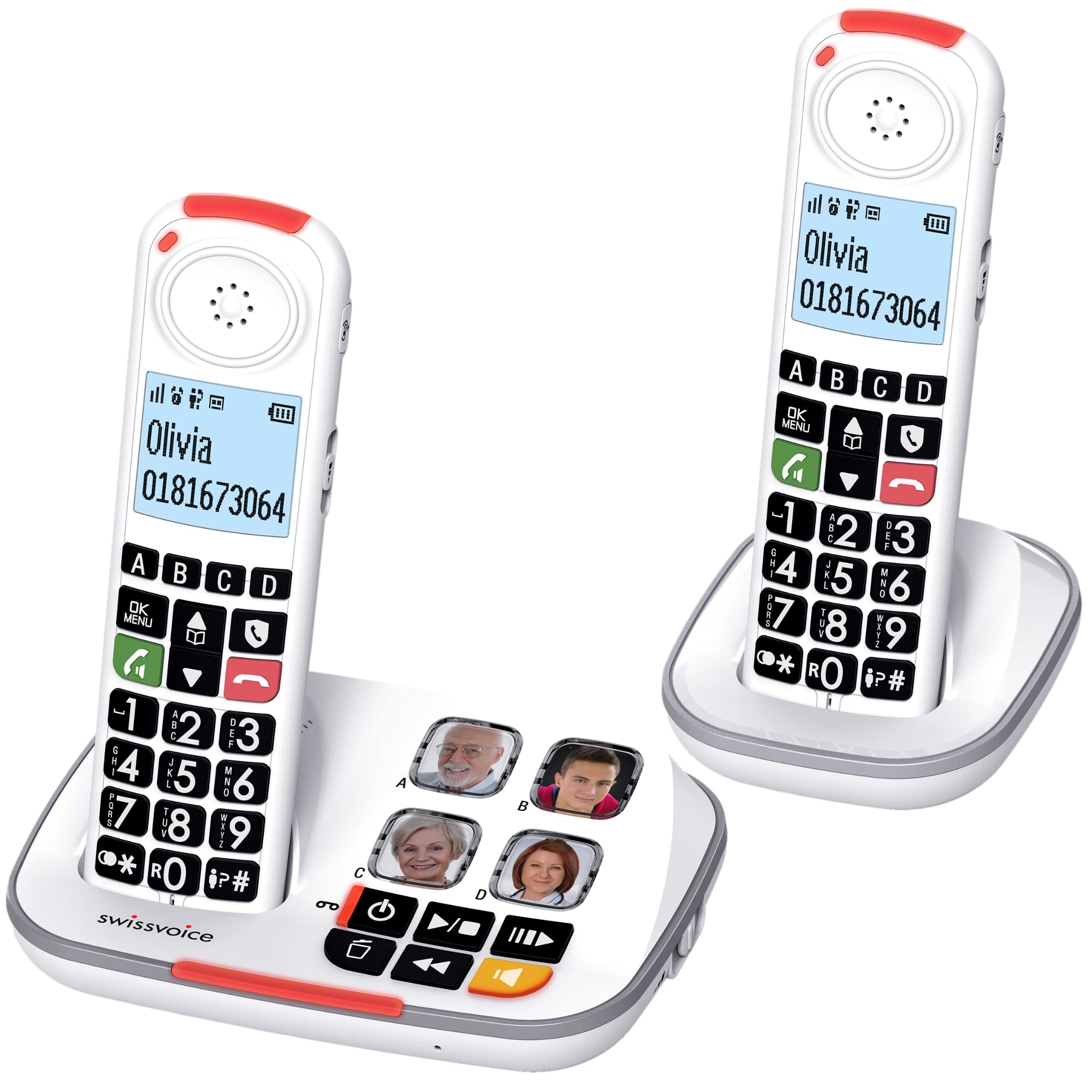 Buy Swissvoice 2355 Cordless Big Button Phone for Elderly with Answer