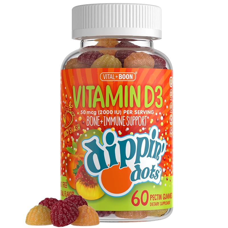 Vital+Boon Gomas de Vitamina D3, 2.000 UI, 60 gomas