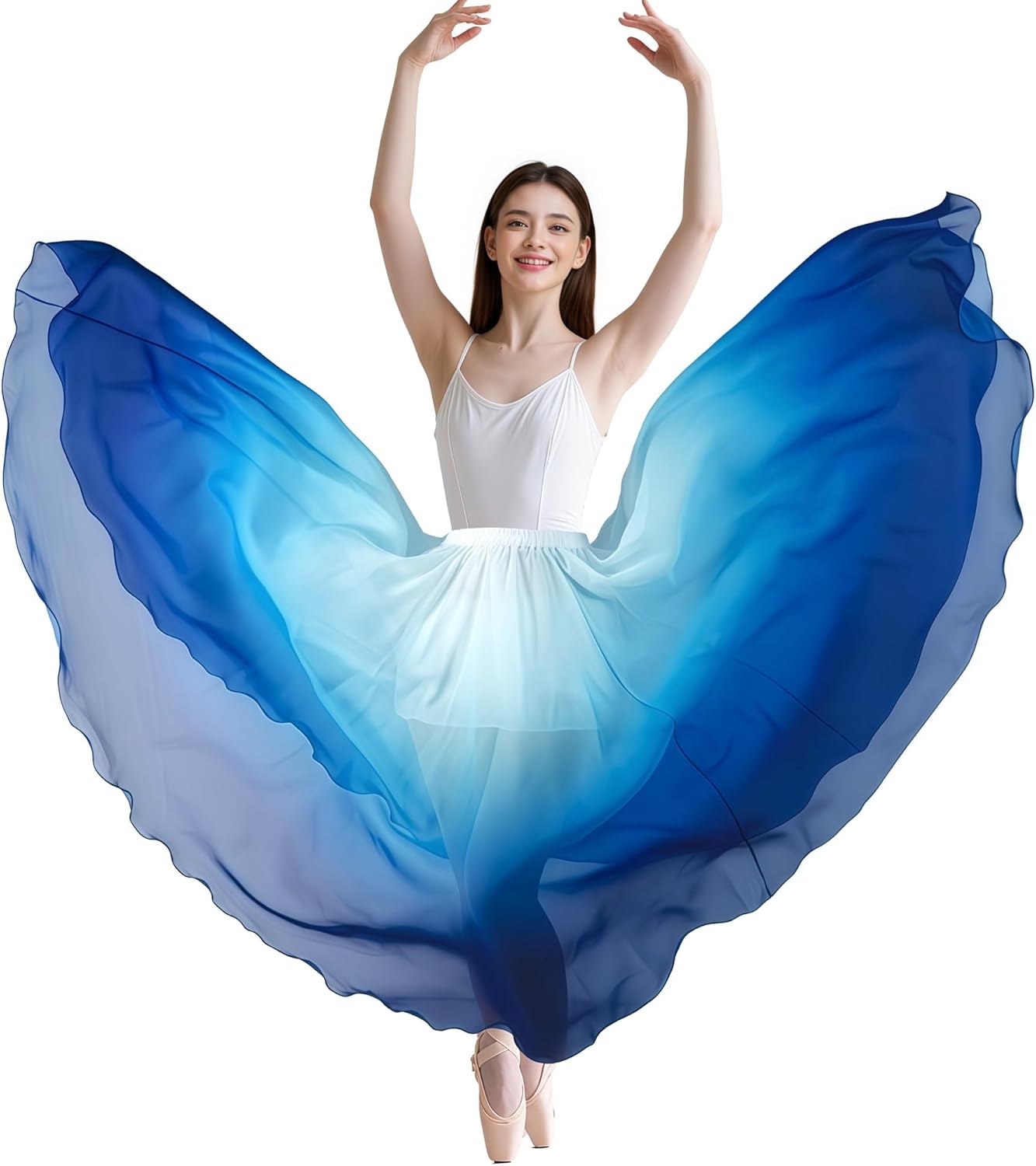 Belly Dance Skirt for Women, Dancing Skirt Belly Dancer Outfit, Flowy Long Gypsy Skirts, Halloween Costume Gift - Image 2