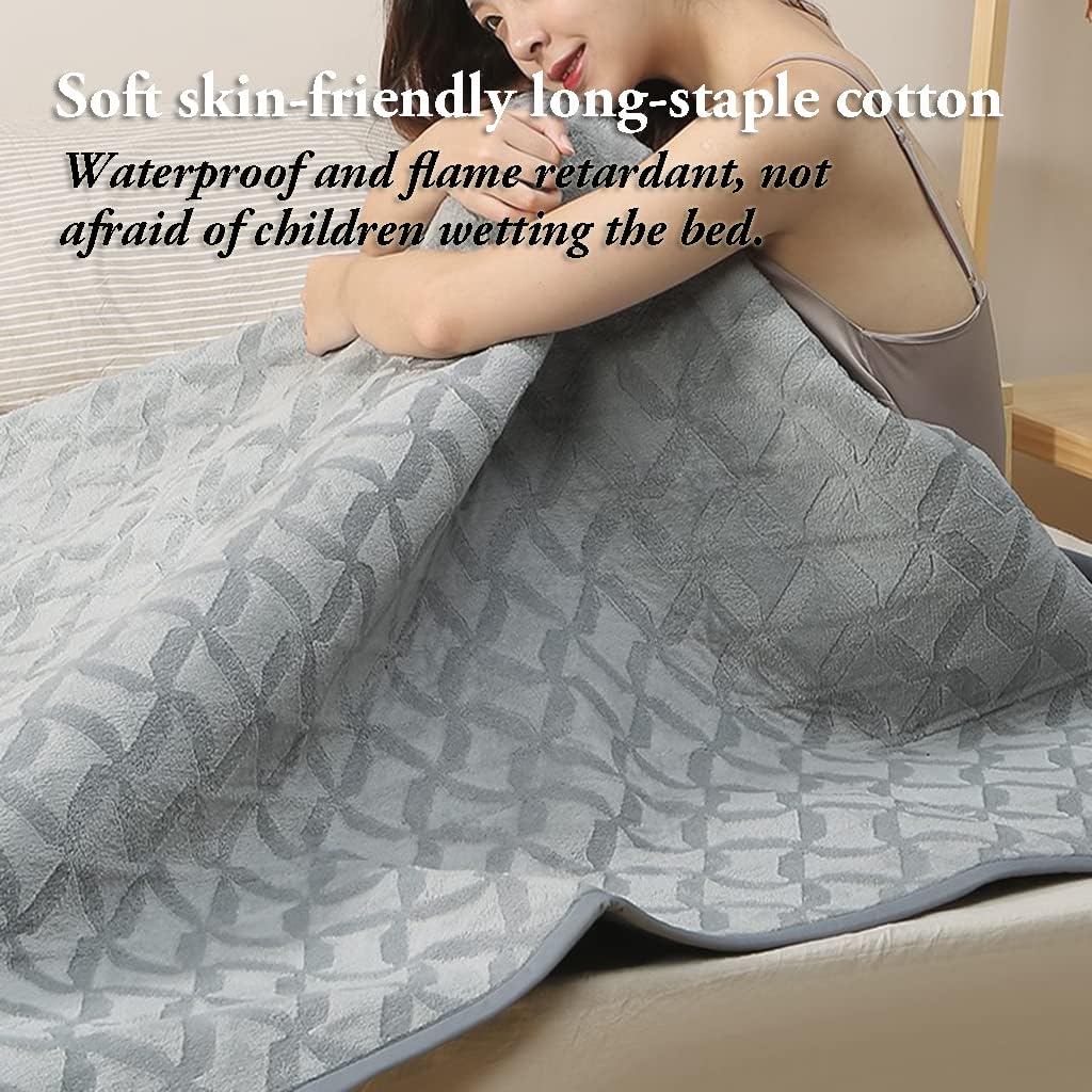 Review ZHULIN Weighted Electric Blanket Heated Blanket Twin Auto Off