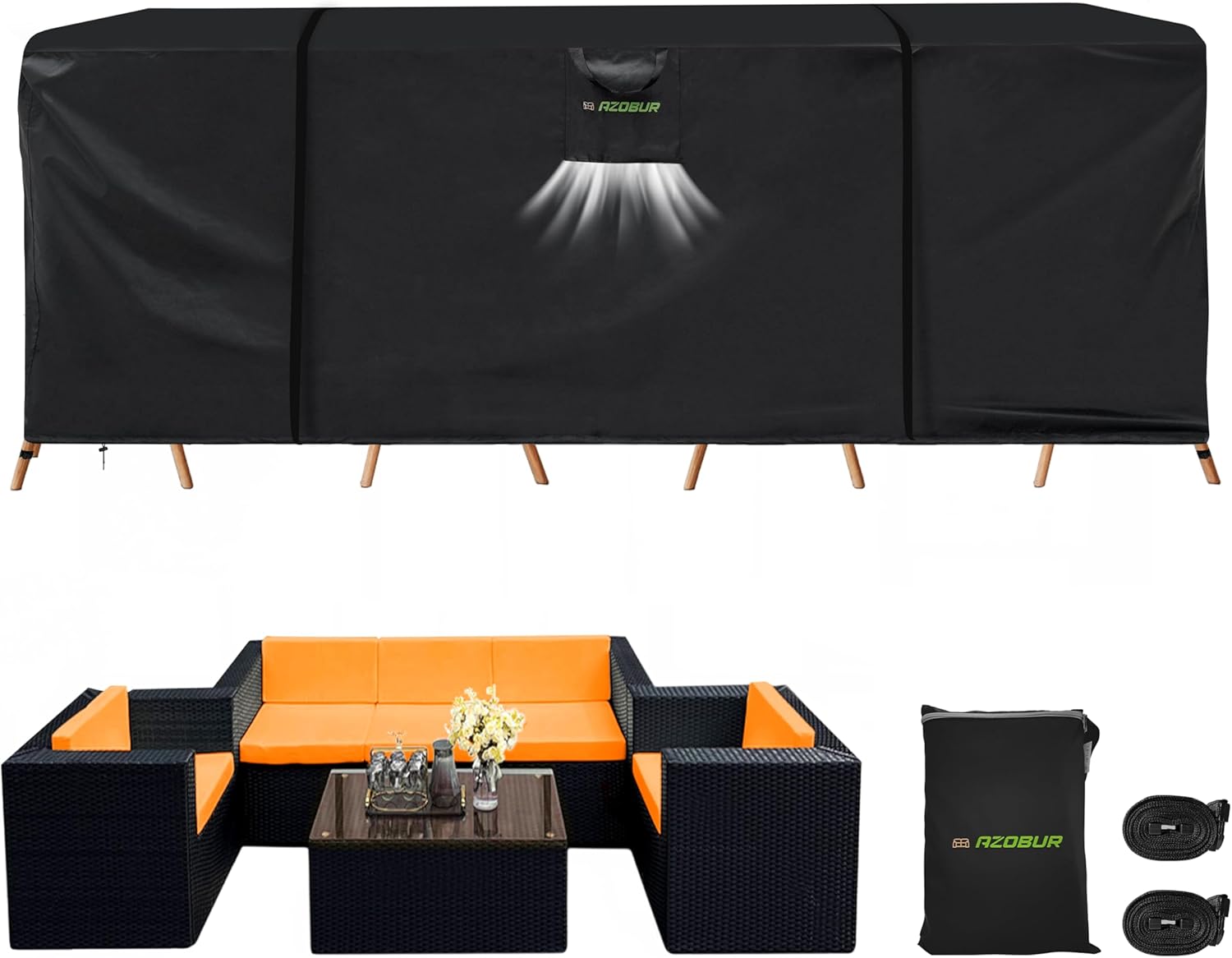 Azobur Outdoor patio furniture covers waterproof heavy