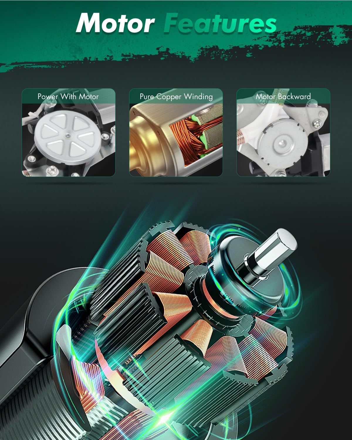 SCITOO Power Window Regulator with Motor fit for 2001 2002 2003 2004 2005 2006 for Acura MDX Rear Right Side 748-559