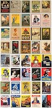 Teacher's Discovery World War I and II Propaganda Mini-Poster Set - 2 Poster Sets