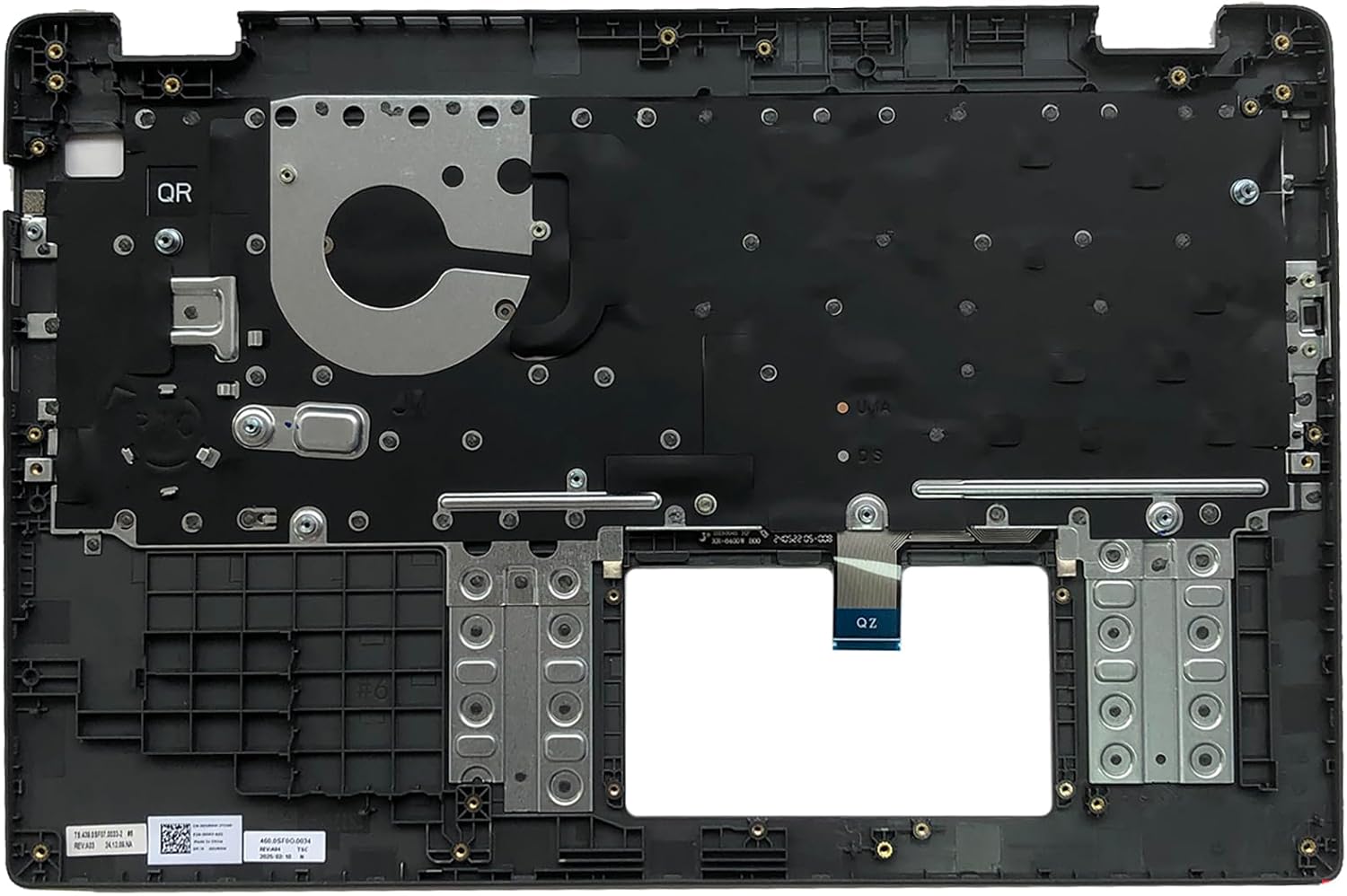 Replacement for Dell Latitude 3540 E3540 Laptop Upper Case Palmrest Non-Backlit Keyboard Assembly Part 15.6" 0DVR0W DVR0W 460.0SF11.0003 Top Cover Grey
