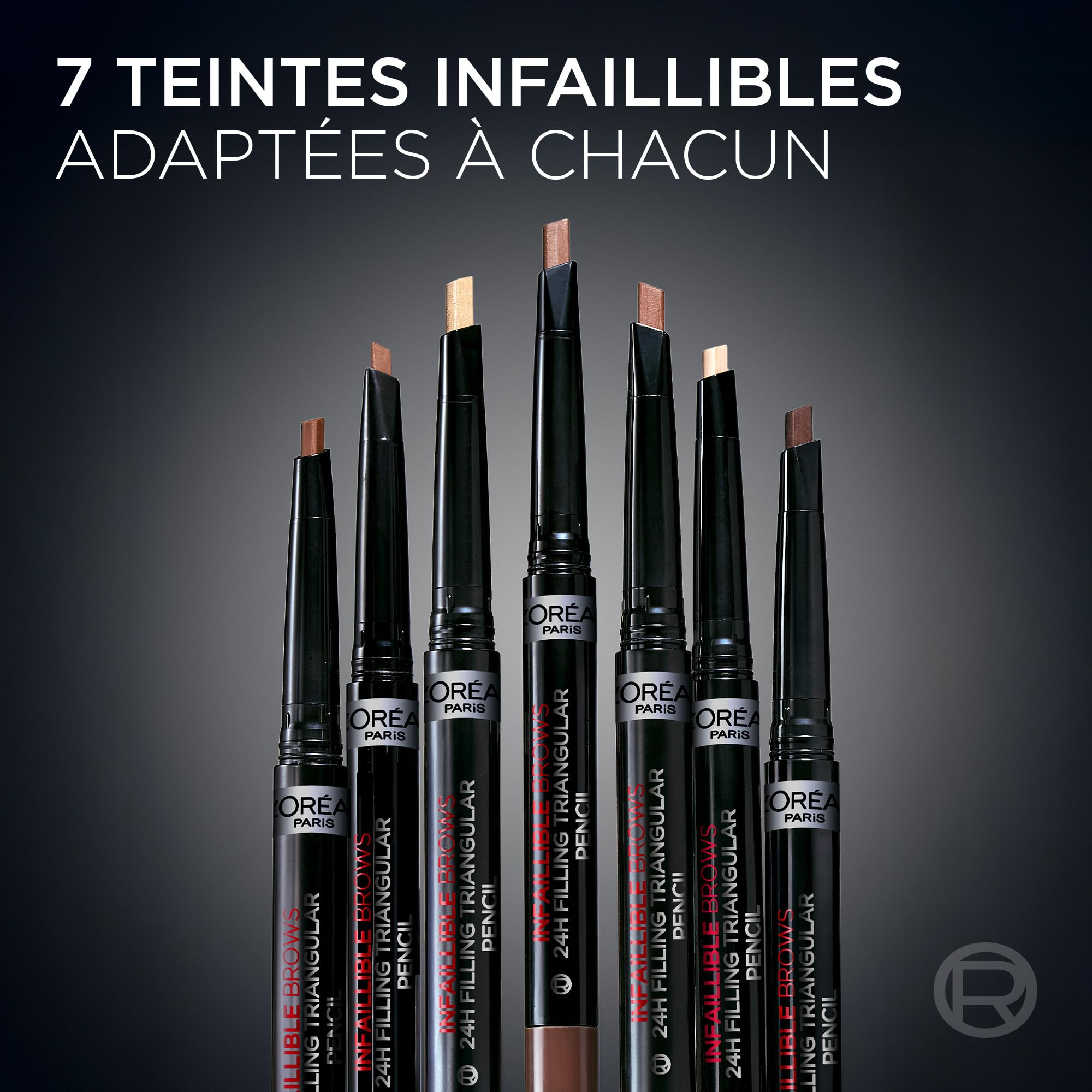 L'Oréal Paris Kredka do brwi z odkręcaną trójkątną końcówką do definiowanych i naturalnych brwi, Infaillible Brows 24h Brow Filling Triangular Pencil, nr 5.0 Light Brunette