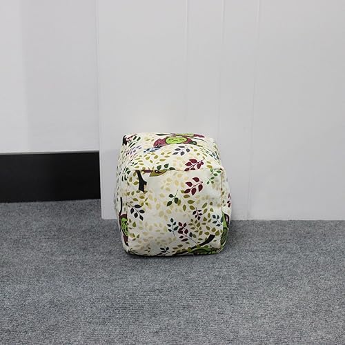 Vista 161 de Tope de puerta decorativo con peso, tope de puerta de tela con asa, cubo cuadrado resistente, protectores de pared para el hogar, oficina, A