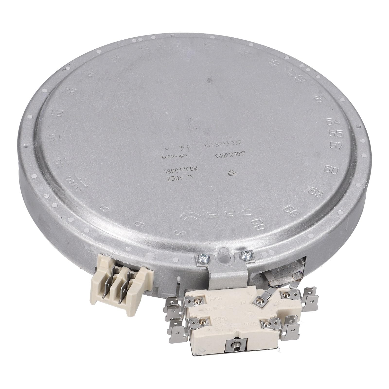 LUTH Premium Profi Parts Strahlheizkörper 2-Kreis 180/115mmø 1800/700w Ego 10.58213.032 für Kochfeld