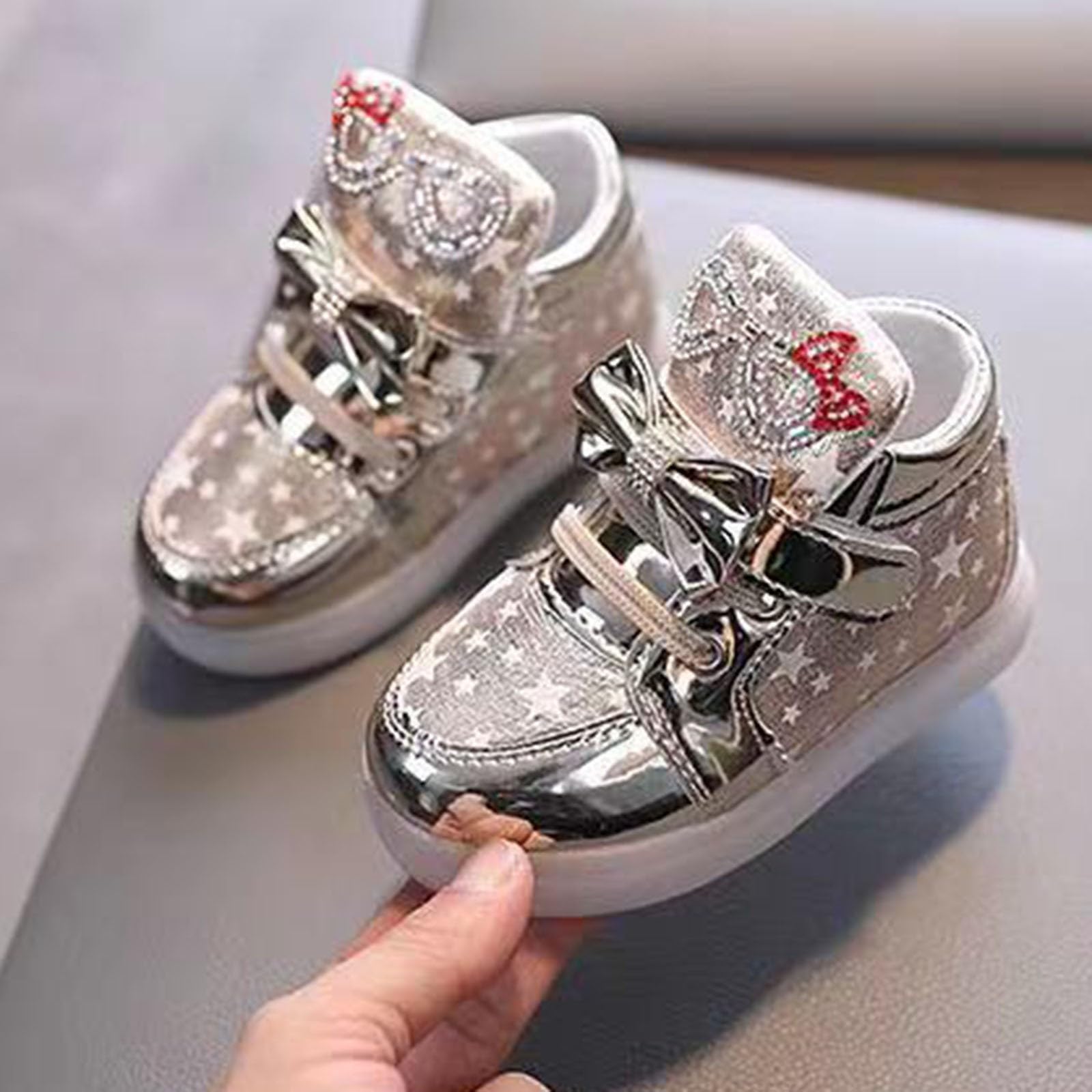 Zapatillas para niños y niñas, con mariposa, elegantes, planas, cómodas, transpirables, ligeras, con plataforma