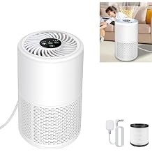 Air Purifiers with H13 True HEPA Filter, Low Noise Silent Clean 3-Stage HEPA Filtration System, 3 Speeds for Home Large Room, Kitchens & Bedroom