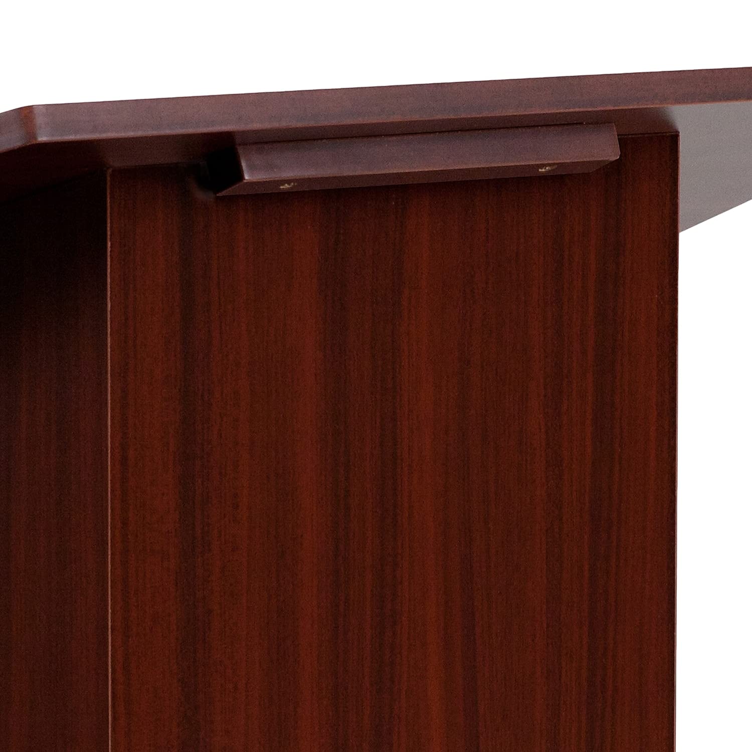 Flash Furniture Rednerpult für Tischplatten, faltbar, Laminat, braun, 1 Stück
