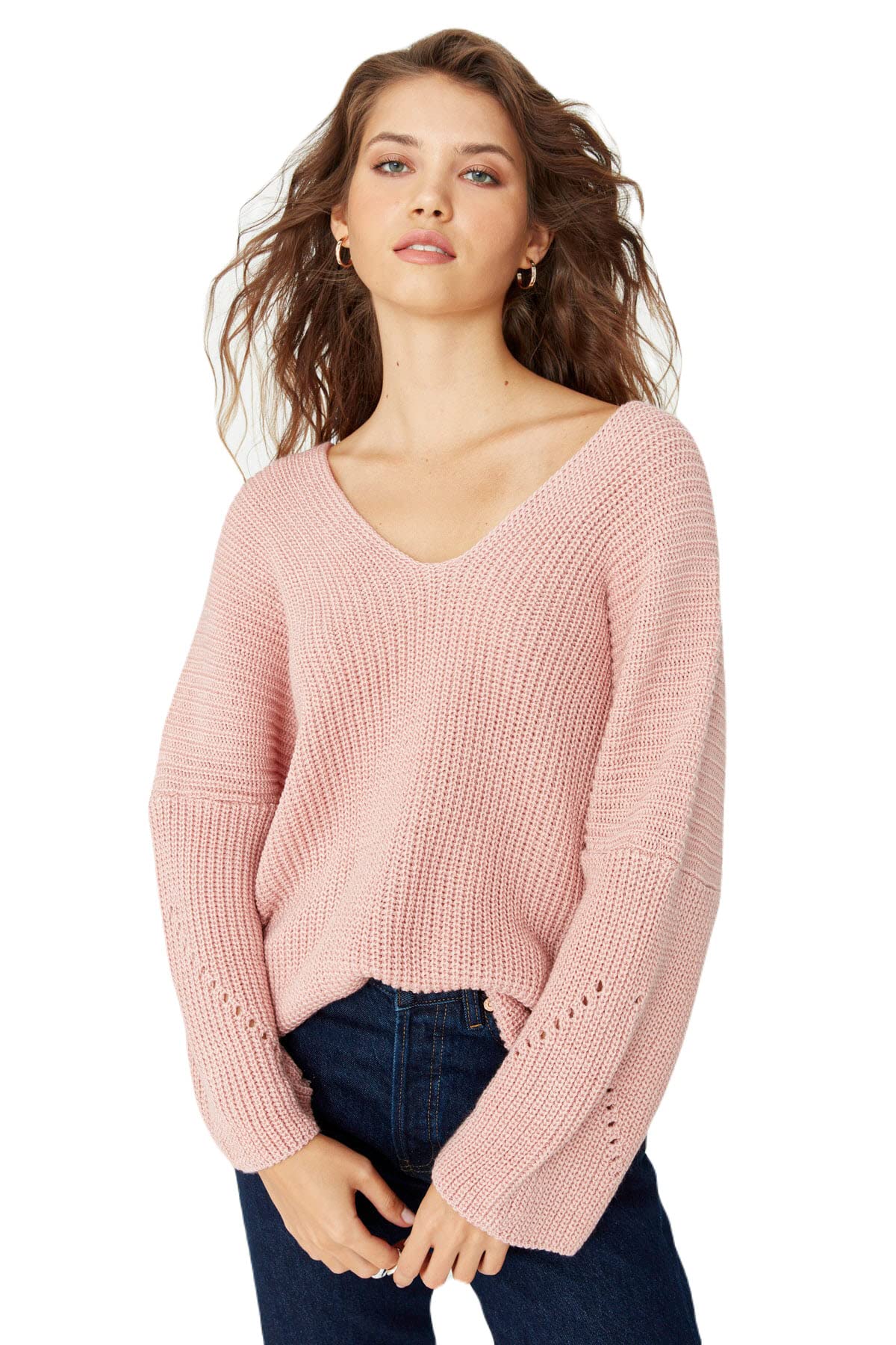 Trendyol Sweater - Pink - Oversize