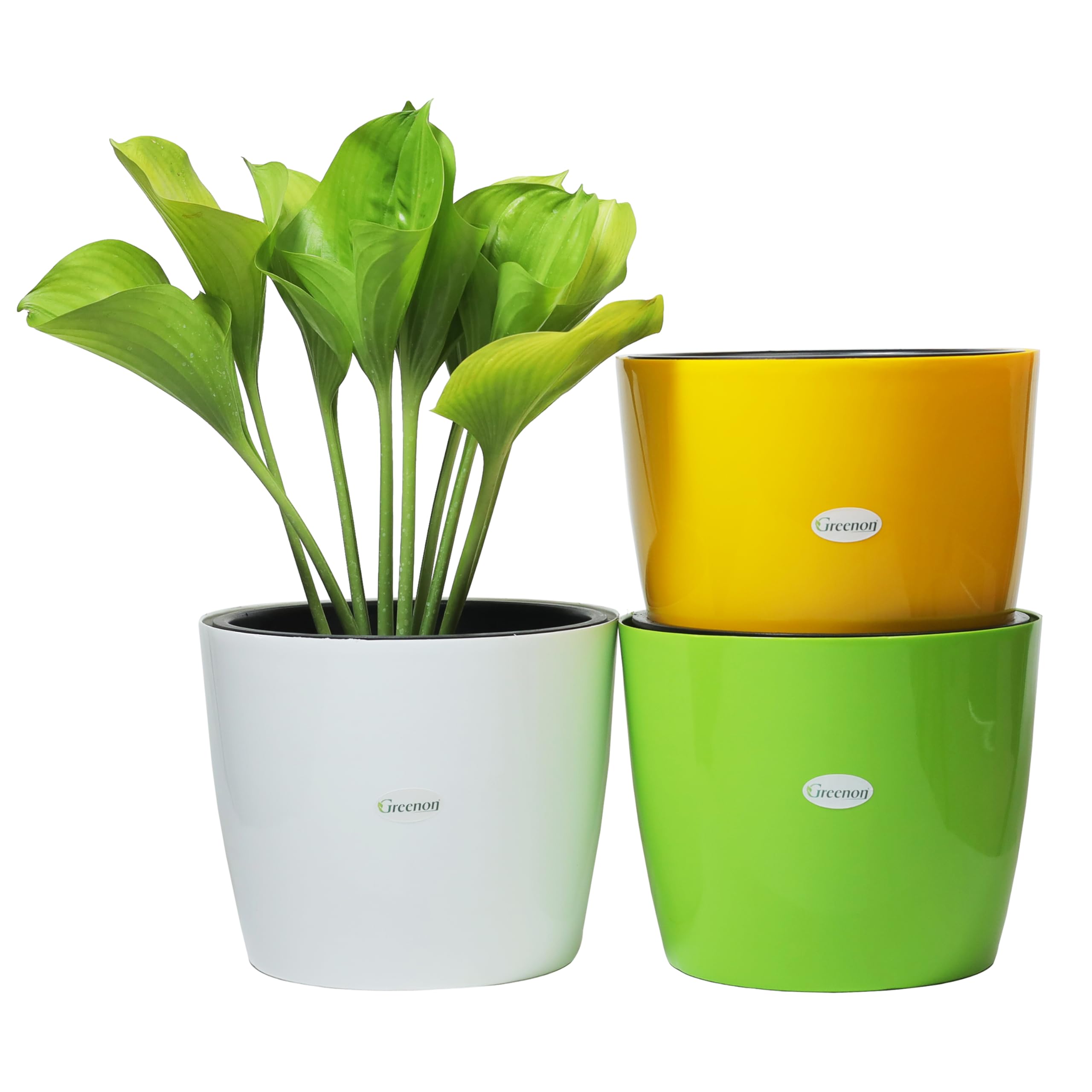 GREENON Self Watering Pots - Set of 3 -13 GREENON Self Watering Pots - Set of 3 -13