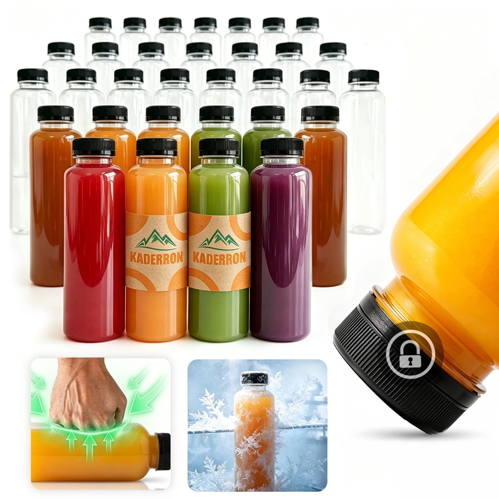Kaderron 40-pack Plastic Bottles