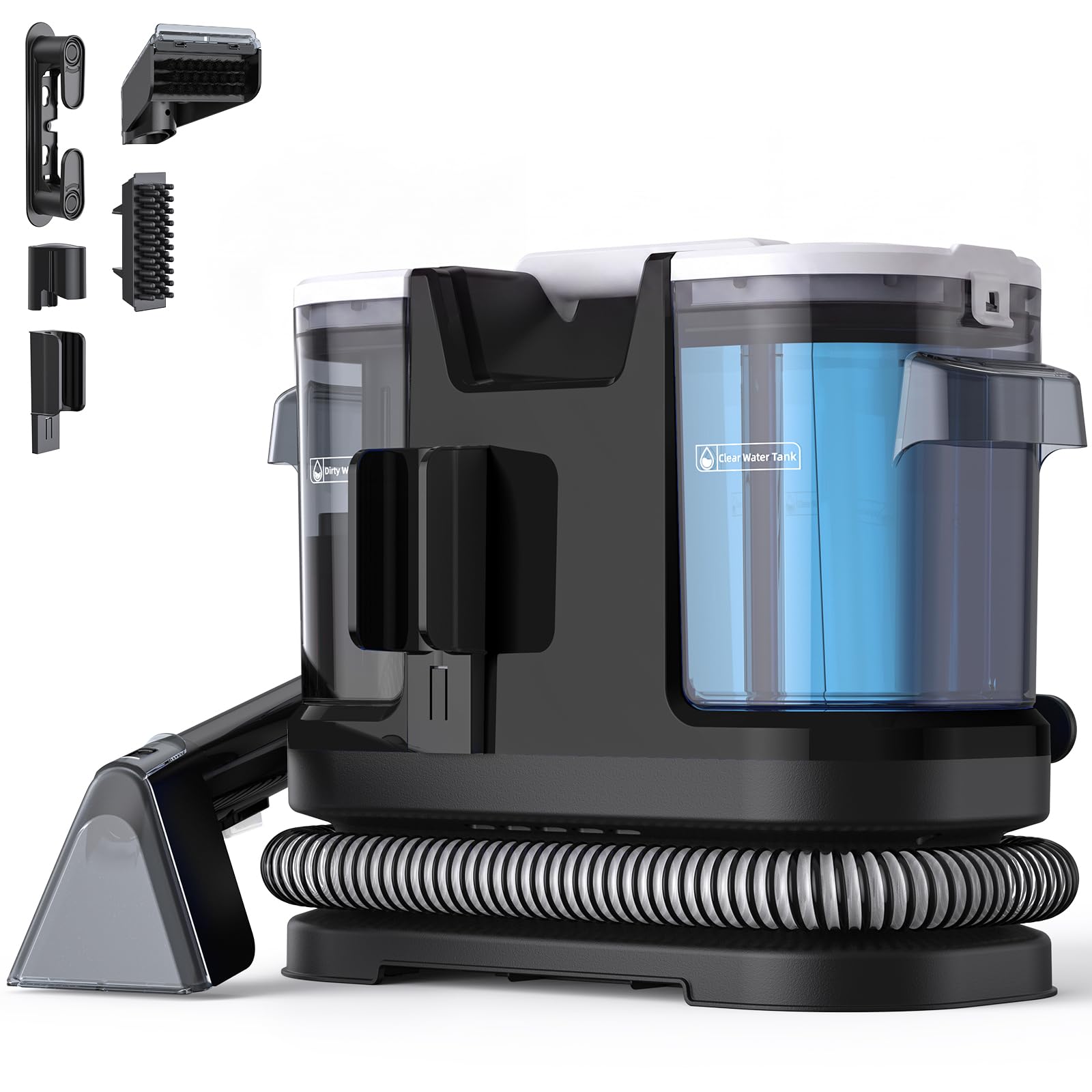 Lubluelu Shampouineuse Canapé 600 W, 22 kPa, Nettoyeur Tapis Portable