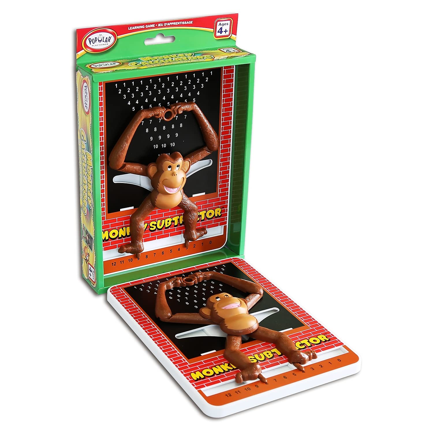 POPULAR PLAYTHINGS Monkey Subtraction Calculator, Math Learning Toy for Children Ages 4 and Older