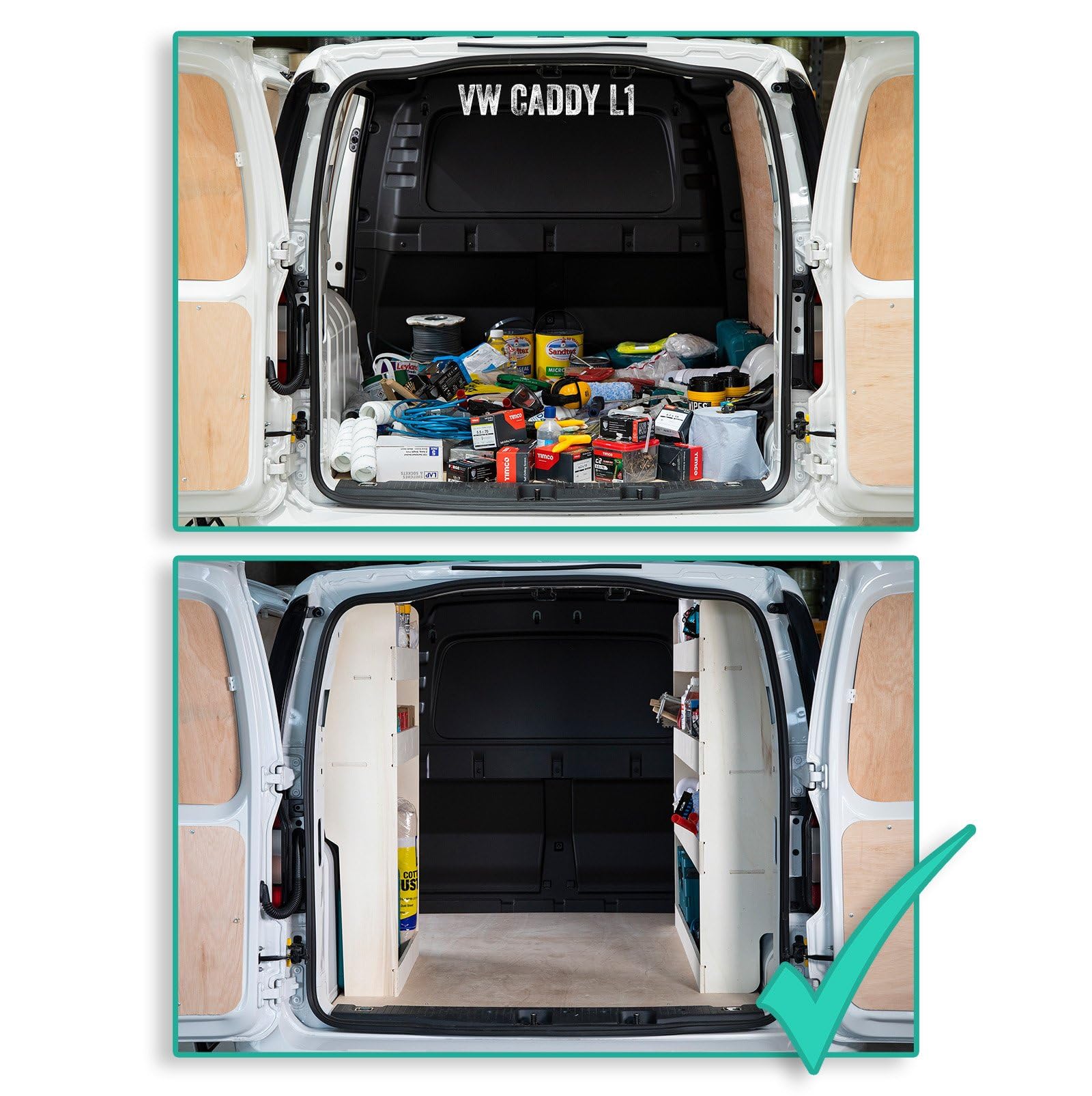 VANIFY - Scaffali per Furgone Ford Connect L1 2014+ lado del Conductor