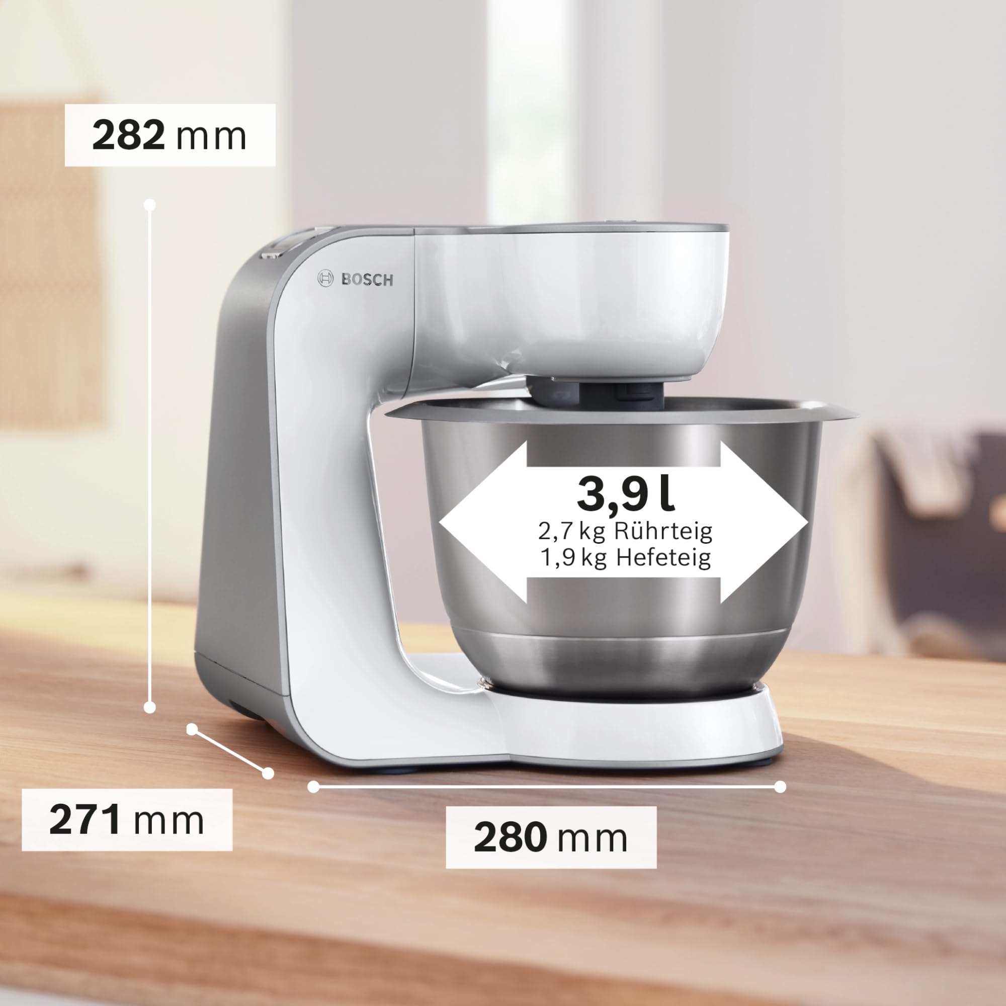 Amazon.de: Bosch Küchenmaschine MUM5 Styline MUM54251, Schüssel 3  