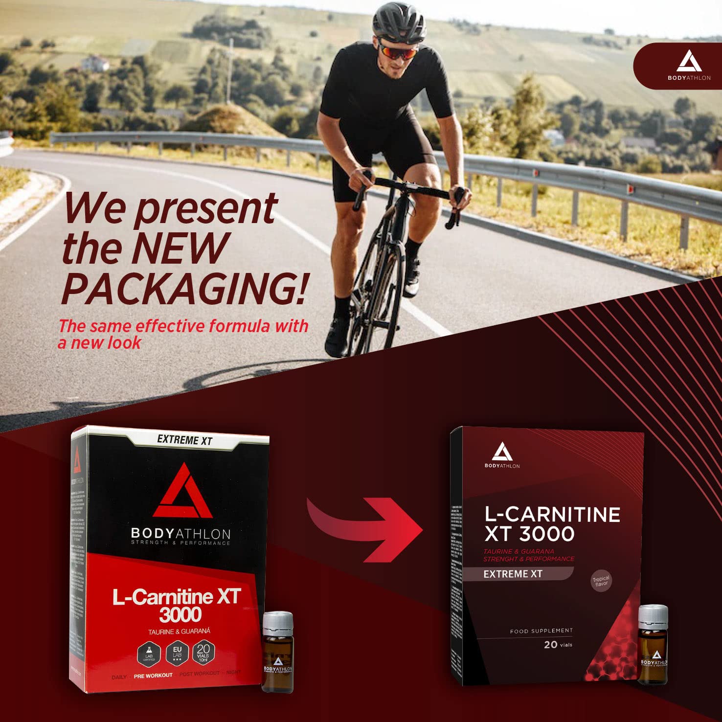 l carnitine cyclist 3000 Liquid Extreme XT with Taurine and Guarana | Sports Supplement | Extra Strong Energy Supply | Improved Performance and Recovery | 20 Tropical Vials L-CARNITINA 2000MG GARCINIA 300MG Flavor:Gummy Snake Sync