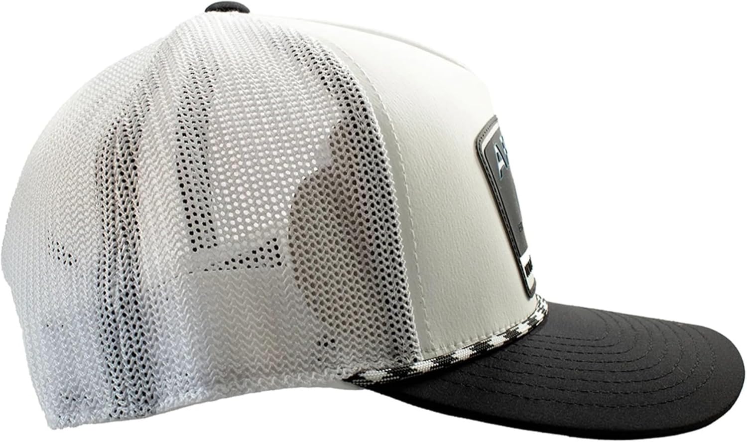 Ariat Men's White Flexfit 110 Trucker Cap with Rubber Patch - Image 4