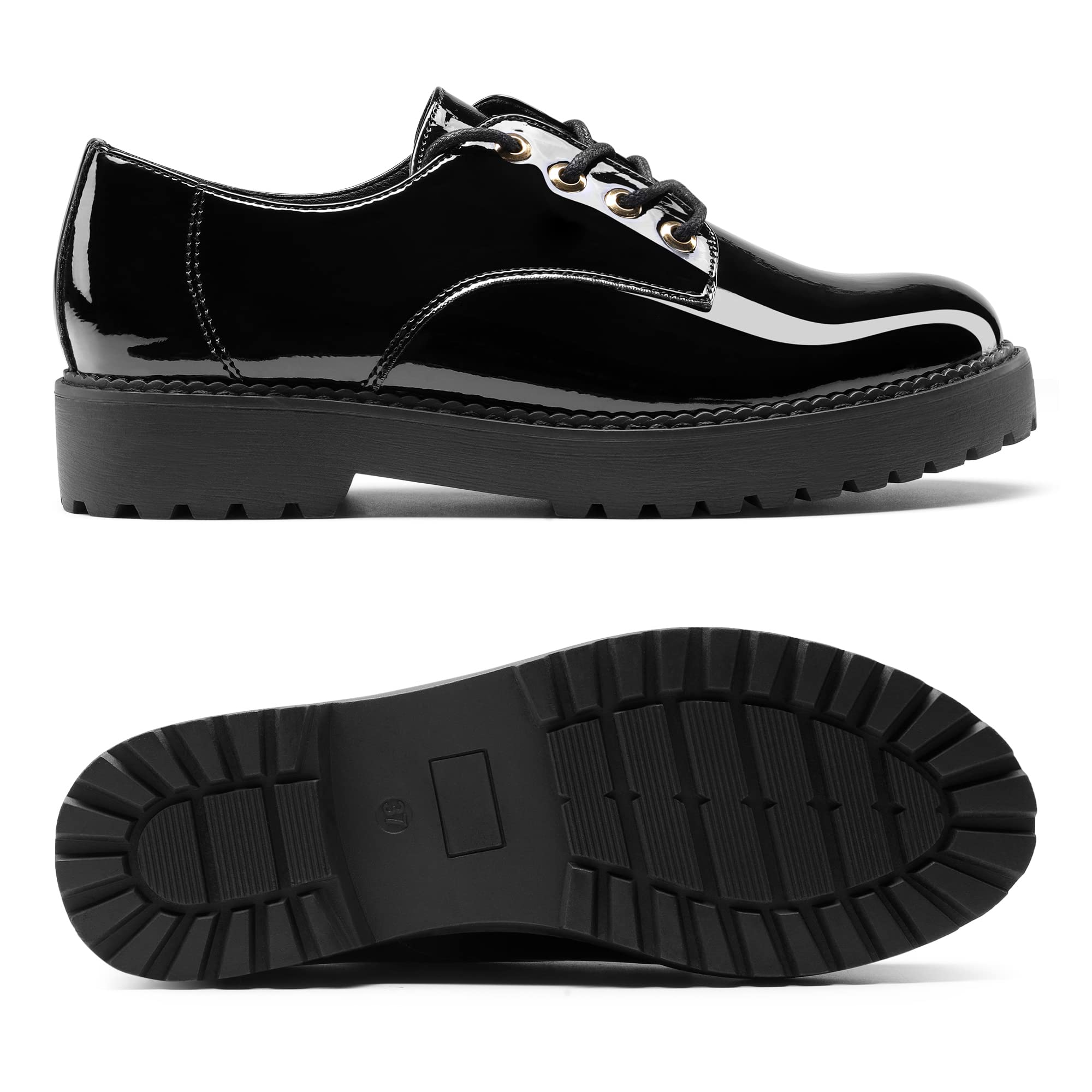 DREAM PAIRS Oxford Zapatos de Cordones Mujer Zapatos Planos Mujer