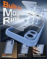 Vista 409 de TOCOL Funda magnética para iPhone 15 Pro Max, protección completa mejorada de la cámara, compatible con Magsafe, protección contra caídas, funda