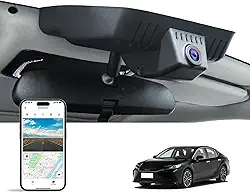 Câmera frontal 4K Dash para Toyota Camry 2025 2026, híbrido LE SE XSE XLE, fácil instalação, estilo OEM, detecção de colisão, gravação em loop, WiFi e aplicativo, cartão 64G