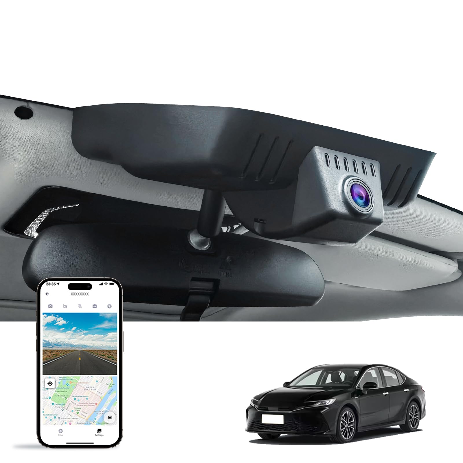 KBSYNT Front 4K Dash Cam (Camry 2025)