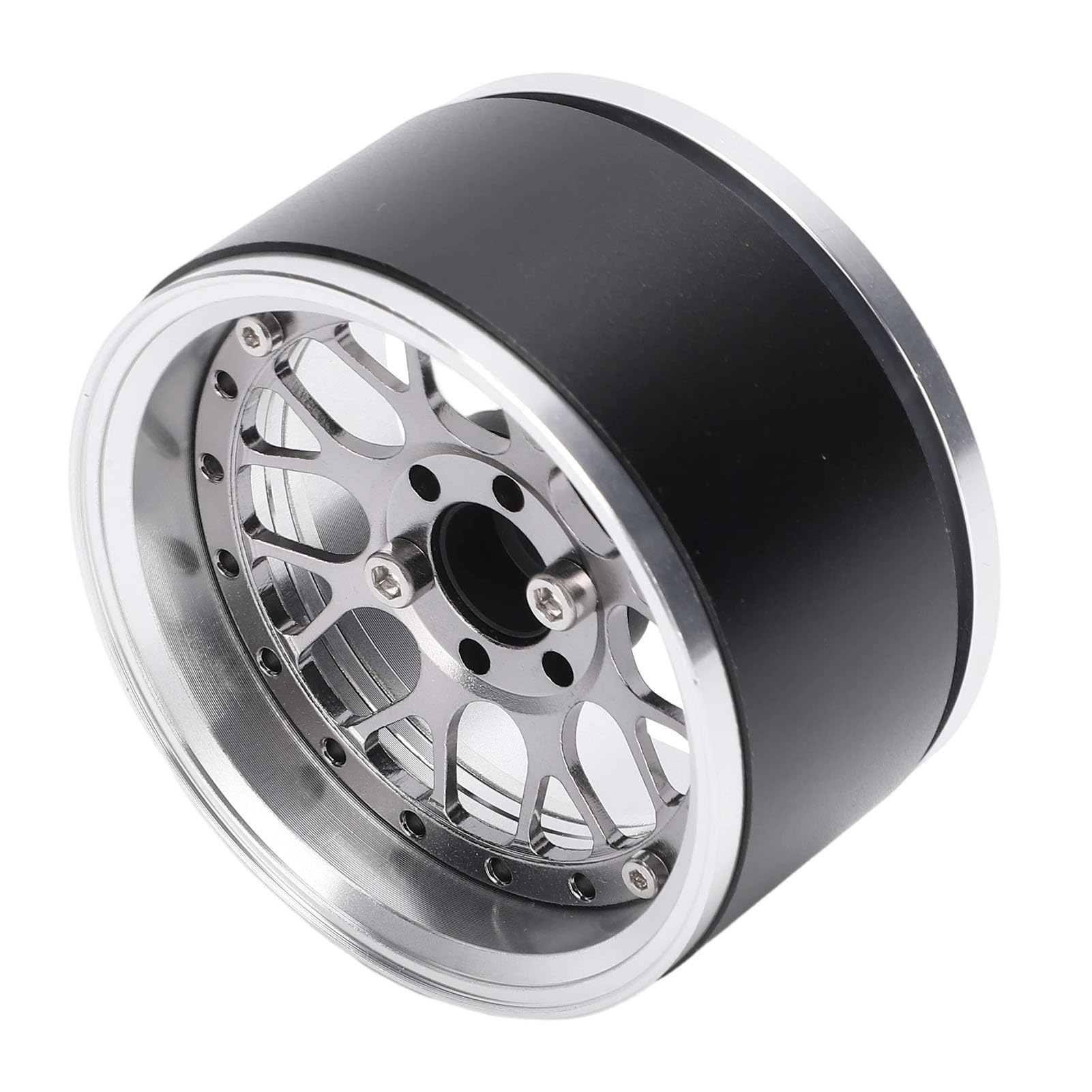 Zestaw 2,2-calowych, Twardych Anodowanych Felg Samochodowych RC Zapewniających Wytrzymały materiał ze Stopu Aluminium w Terenie (Kolor Ti)