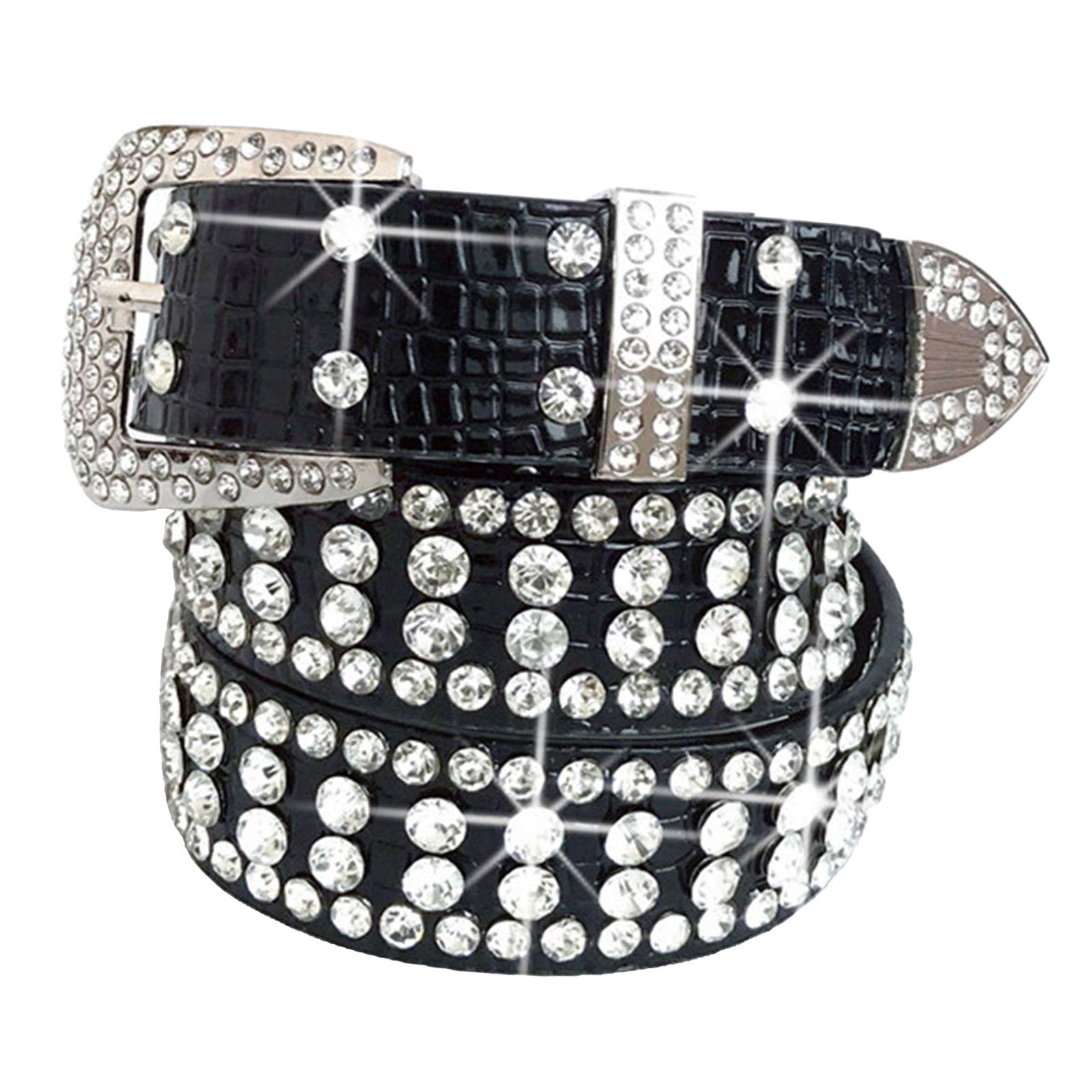 Bling Women Waist Belt Waistband Crystal Rhinestone Diamond Studded Sacks-image-24