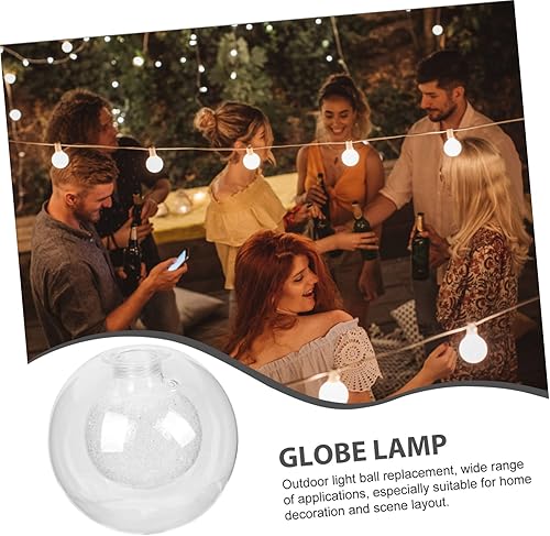 Miniatura 7 de Housoutil 2 unids mesa de vidrio vanidad bandeja al aire libre lámpara ventilador techo cubiertas globo lámpara de vidrio transparente sombra globo