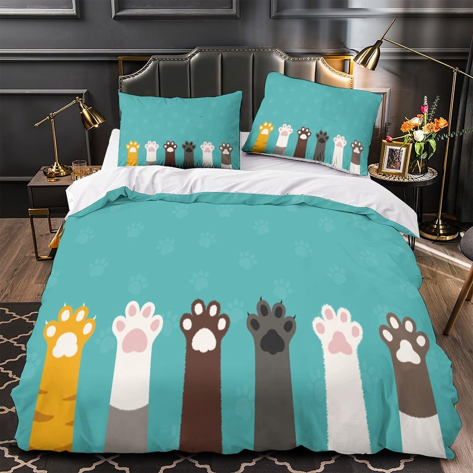 Parure de lit chat musicien 3D pour transformer la chambre des enfants