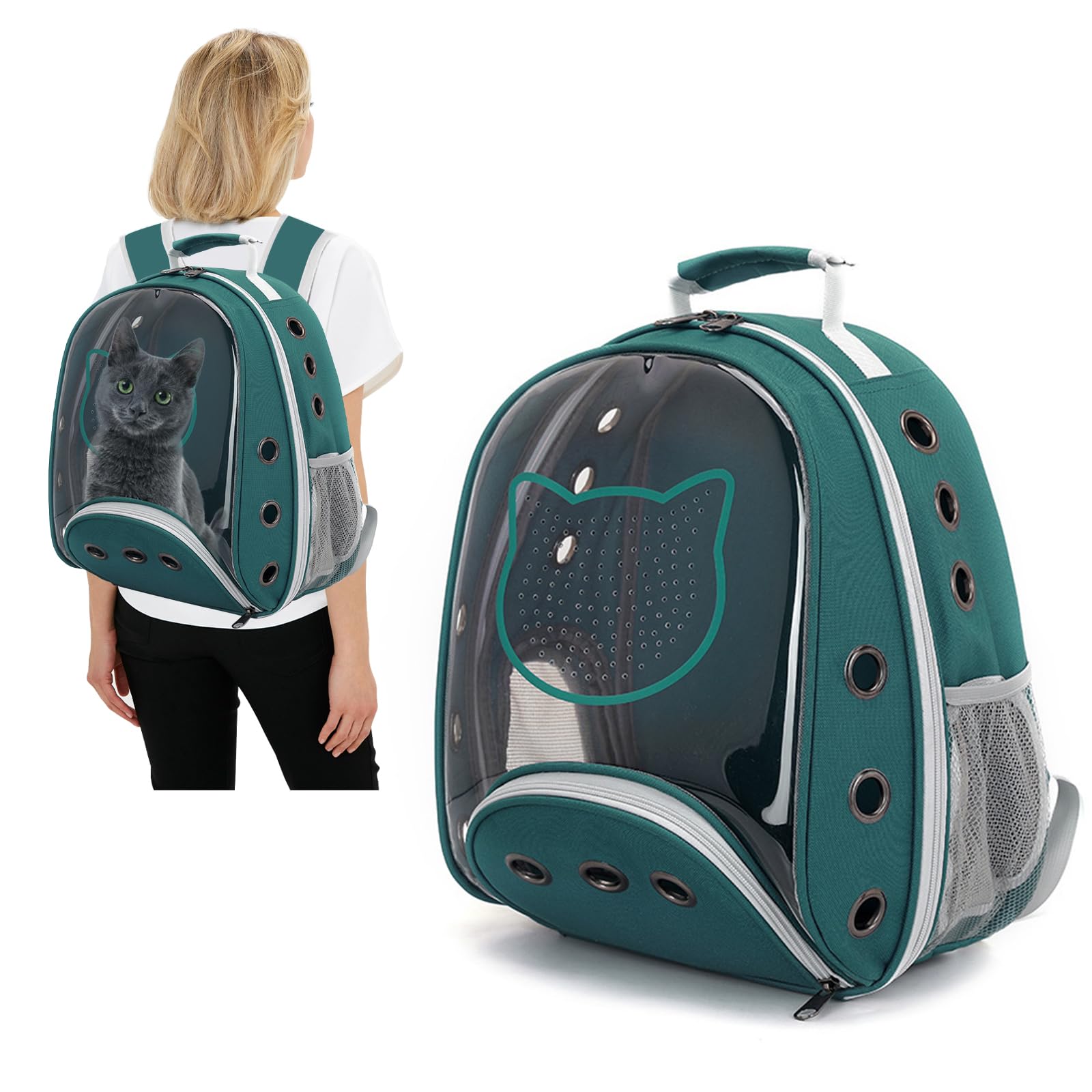 Sac à dos chat voyage en ville avec bulle portable PETCUTE