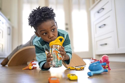 Miniatura 61 de CamelBak Eddy+ Kids Bite Valve Straw Tritan Renew Water Bottle Animales de la selva,Bandidos de aviones,Chef Dino,Mariposas de bloque