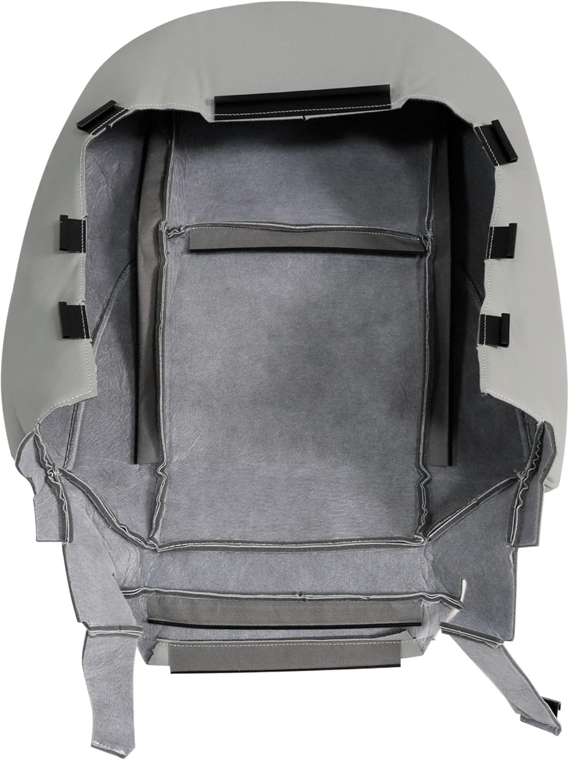 GXARTS Driver and Passenger Side Bottom & Top Lean Back Replacement Perforated Leather Seat Cover Light Gray LA15 LB15 Fit for Lexus ES350 2007 2008 2009 2010 2011 2012