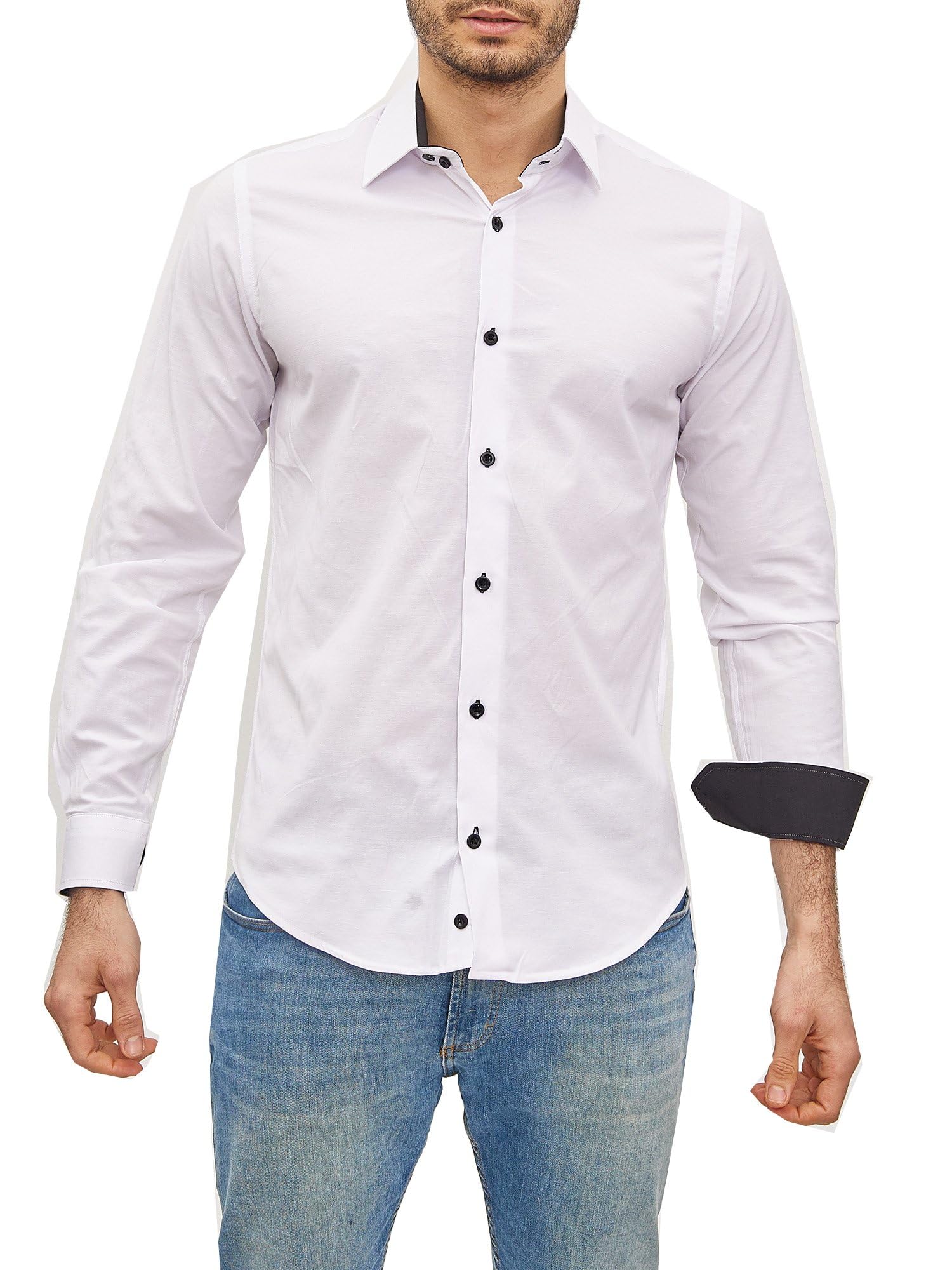 Subliminal Mode Chemise Homme Manches Longues | Coupe Classique | Confortable et Facile à Entretenir | Idéale pour Le Bureau et Sorties Décontractées