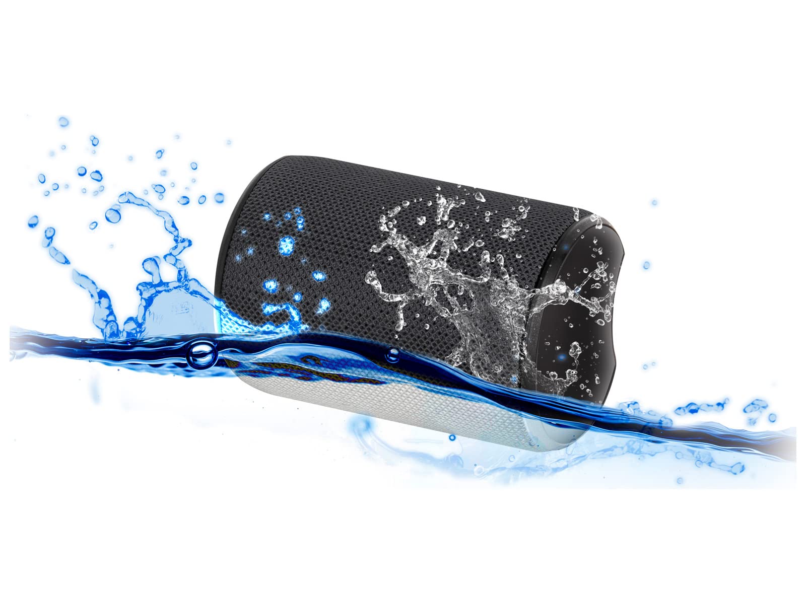 X JUMP XJ 50 Cassa Wireless Portatile Amplificata 18W, con Funzione TWS, Microfono Incorporato, Speaker Wireless Resistente all'Acqua Waterproof IPX7, Nero