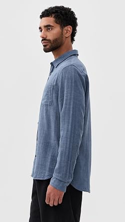 Vince Men's Double Face Long Sleeve Shirt
