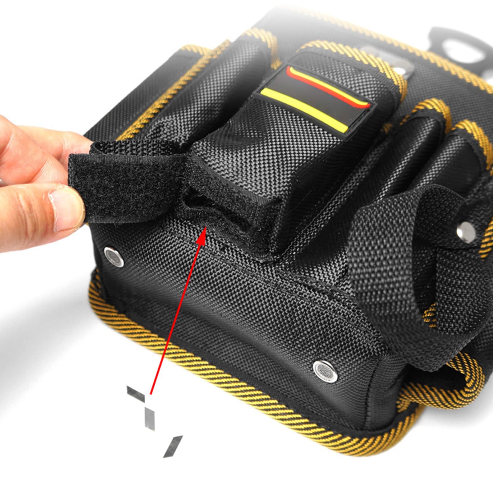 Porta attrezzi a cintura per carpentieri Ampia Capacità, Leggero | Organizer Portautensili per Tecnici Cintura Portautensili per Carpentieri, Copritetti, Parrucchieri, Lavoratori,