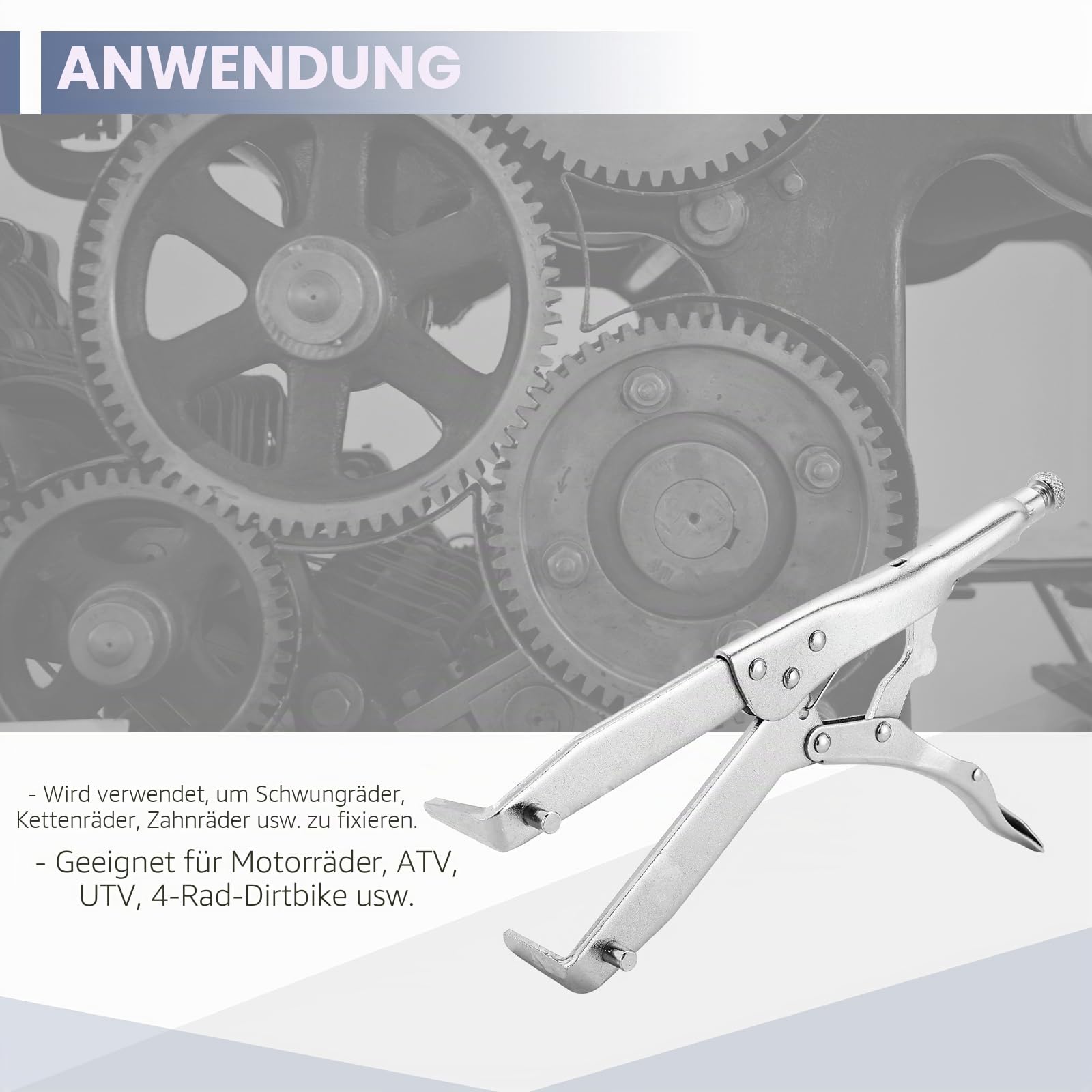 ATPEAM Kupplungszentrierwerkzeug, Kupplung Haltewerkzeug für Motorrad, Auto, ATV, 300mm Haltezange für Kupplungskorb und Schwungrad