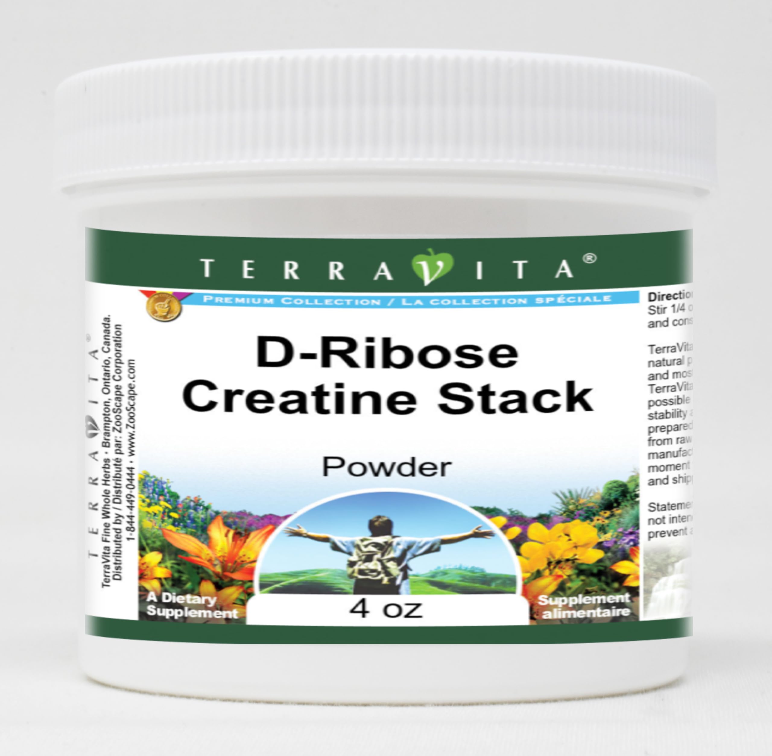 Terravita D-Ribose Creatine Stack Powder (4 oz, ZIN: 513916) - 3 Pack